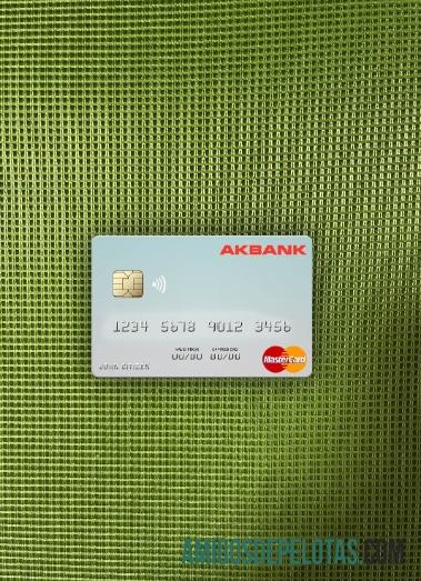 Malta Akbank T.A.Ş. Mastercard Photolook Frente exemplo